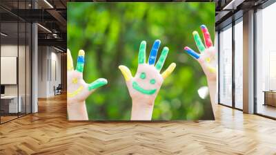 Happy hands Wall mural