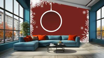 Frame for new year and christmas holidays Wall mural