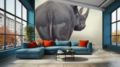 Black Rhinoceros Wall mural