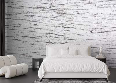 White wood texture with natural patterns background Wall mural