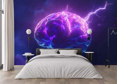 Brain Storm. Wall mural