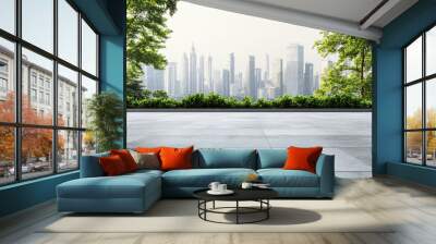 Cityscape Viewpoint. Wall mural