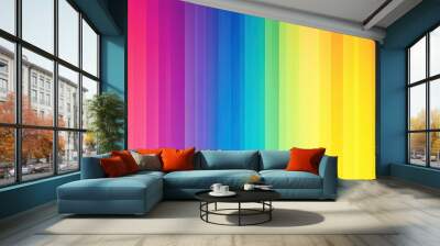 Rainbow Stripes. Wall mural