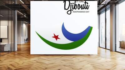  Djibouti independence day. Wall mural