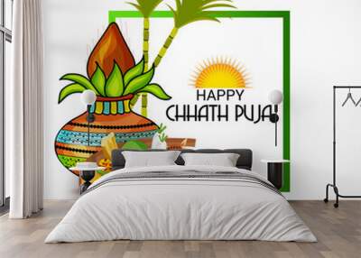 Happy Chhath Puja. Wall mural