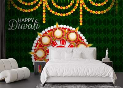 Happy Diwali. Wall mural