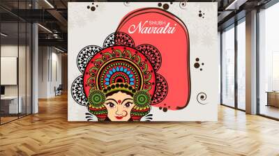 Happy Navratri. Wall mural