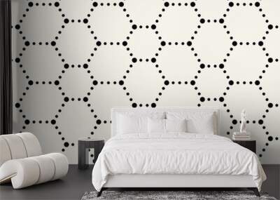 geometric dashed grid graphic design pattern print Wall mural