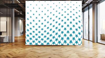 Geometric halftone vector pattern with stars. Usable as border, design element or background. Wall mural