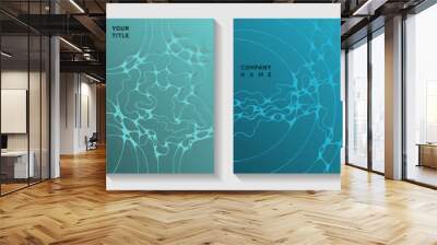 Artificial intelligence concept abstract vector  Wall mural