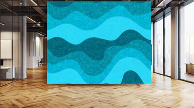 Swimming pool water caustics ripple with foam Wall mural