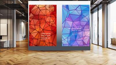 Triangles puzzle mosaic geometric cover templates Wall mural