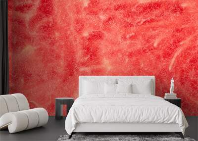 background texture of a fresh juicy pink watermelon for a refreshing summer snack Wall mural