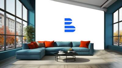 letter b logo vector illustration design template Wall mural