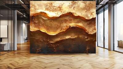  abstract texture with shiny gold  Wall mural