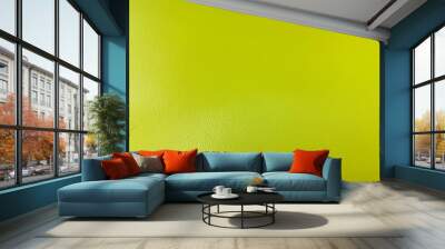 Yellow green blank background Wall mural