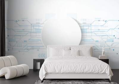 Abstract technology background Wall mural