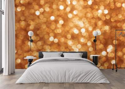 Brown bokeh for a background. Wall mural