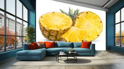 fresh pineapple isolated on transparent png Wall mural