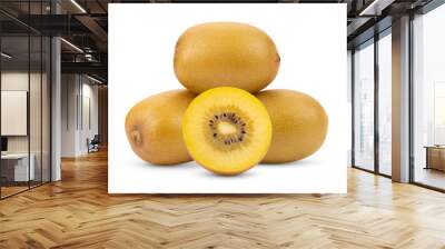 gold kiwi isolated on transparent png Wall mural