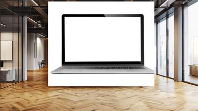 Isolated laptop with empty space on transparent png Wall mural