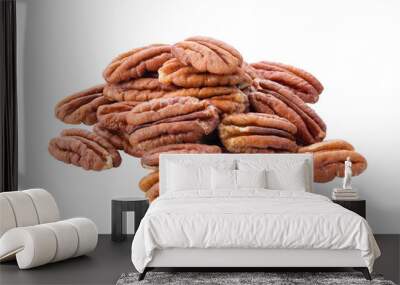 Pecans isolated on transparent png Wall mural