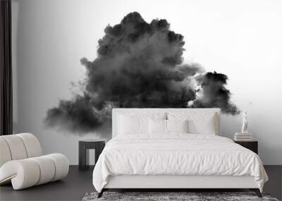 Smoke isolated on transparent png Wall mural