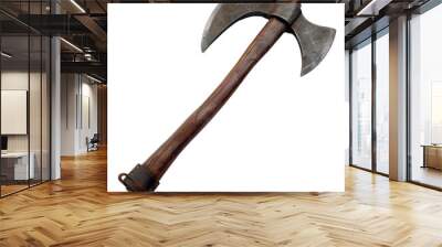 Photo of Battle Axe ,isolated on transparent background Wall mural