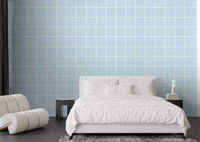 blue grid paper Wall mural