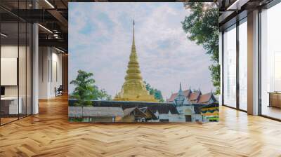 Beautiful temple in thailand. Wall mural