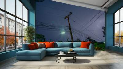 Lightning. Wall mural