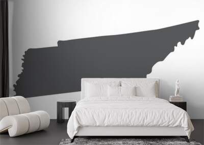 Map of Tennessee. Tennessee map. USA map in grey color. Wall mural