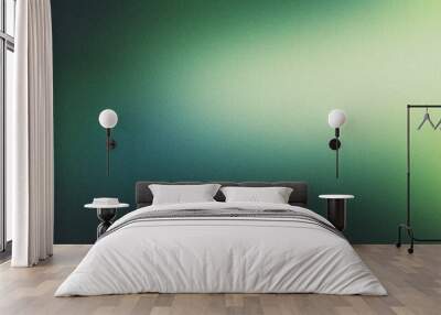 Retro style green tone gradient natural background Wall mural