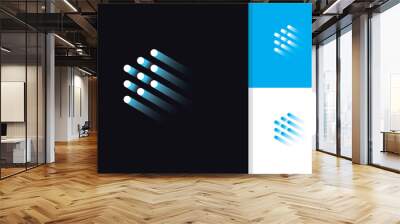 abstract digital technology logo design icon vector template Wall mural