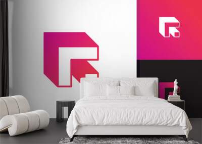 arrow logo design vector template Wall mural