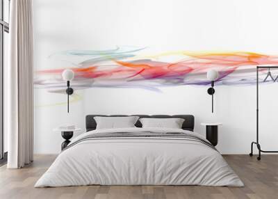 Multicolr Smoke Wall mural