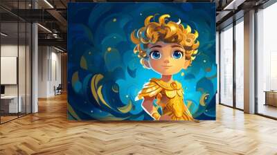 Mercury as a child - The roman god of financial gain and messenger of the gods Wall mural