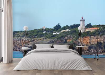 lighthouse on coast of portugal Wall mural