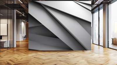 Plastic folding gray background Wall mural