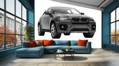 Contemporary luxury car isolated Wall mural