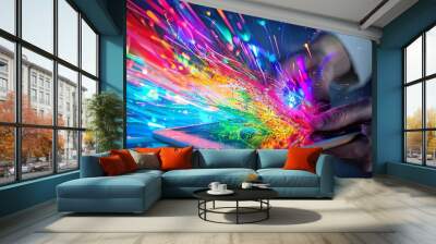 Immerse yourself in the ever-evolving landscape of marketing and embrace the challenge of adapting to changing consumer behaviors and technological advancements Wall mural