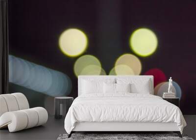 Defocused bokeh lights Wall mural