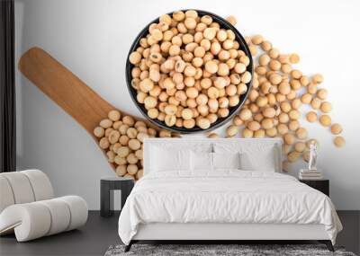 soy bean isolated on white Wall mural