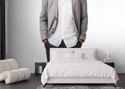 Male in Casual Attire Isolated Wall mural