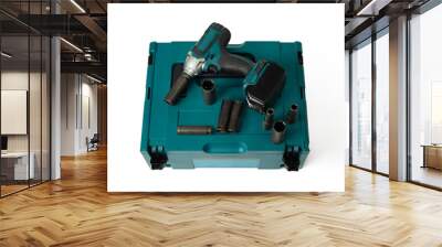 set box electric Impact wrench isolated on white background Wall mural