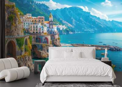 Amalfi Coast, Italy: Breathtaking View Wall mural