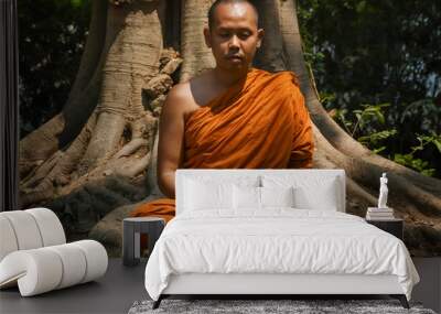 Vipassana meditation It is the activity of the monks that must be done in Buddhism. Wall mural