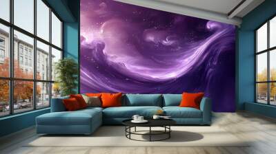 Artistic and elegant blend of purple shades, forming a soft and contemporary background with a graphic design, amazing Wall mural