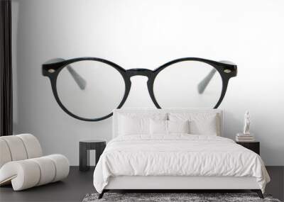 Glasses on a white background Wall mural