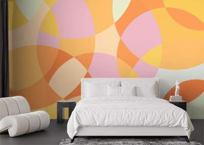 colorful abstract pattern background. template summer concept. vector illustration Wall mural